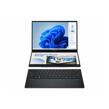 ASUS Laptop Zenbook Duo 14 OLED / Intel Core Ultra 9 285H, 14" 2880x1800 OLED, 32GB, 2TB SSD, Windows 11 Home, siva